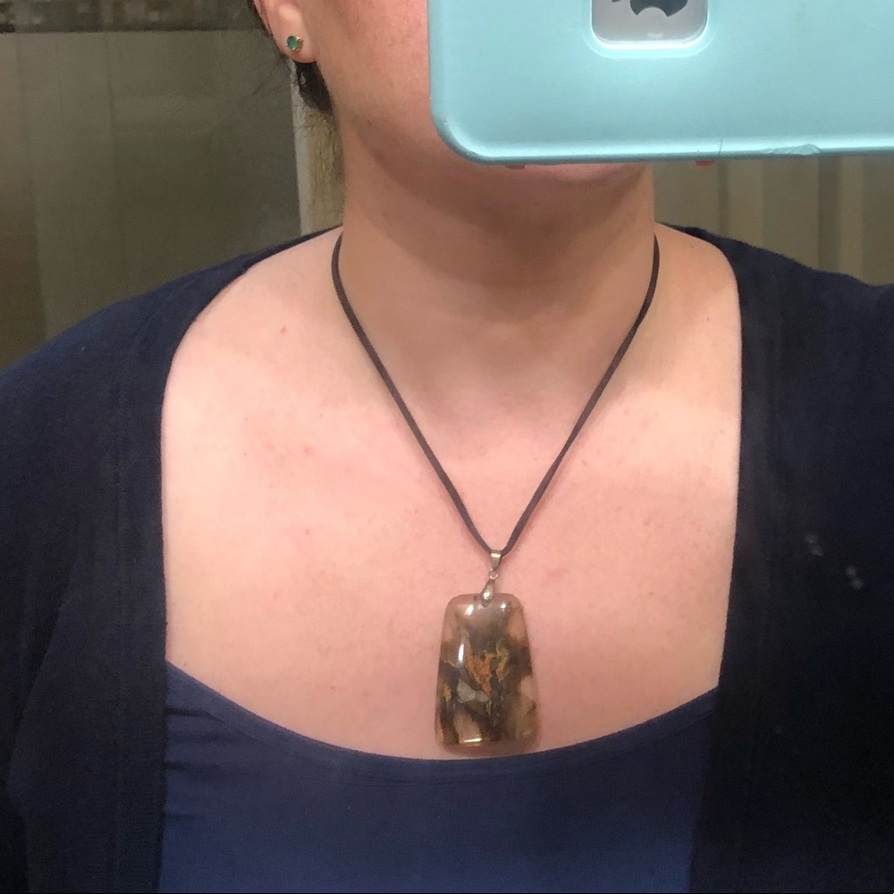 Amber Resin Necklace